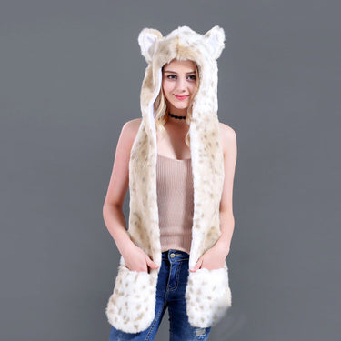 Animal Kingdom Faux Fur Hood