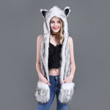 Animal Kingdom Faux Fur Hood