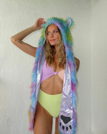 Sorbet Faux Fur Hood