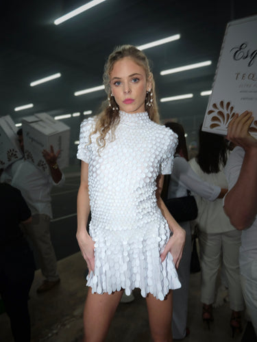 White Playa Barbie Bodysuit Dress