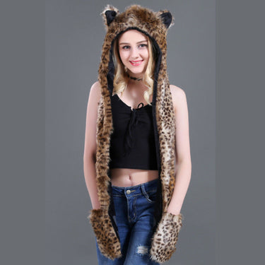 Animal Kingdom Faux Fur Hood